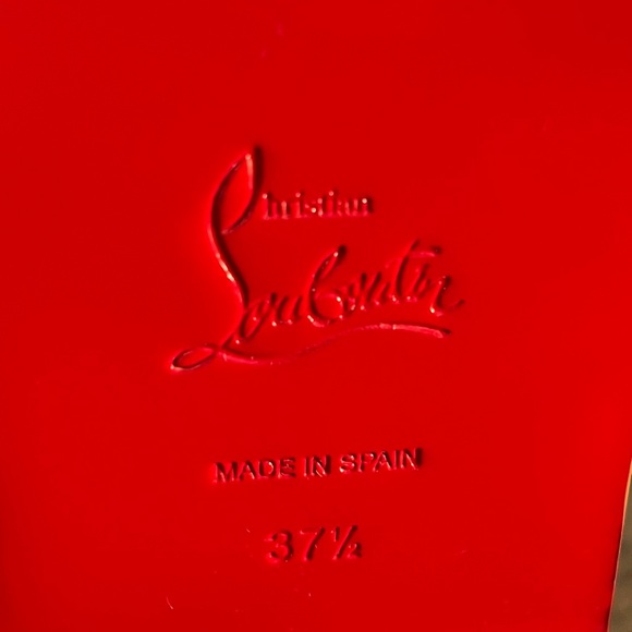 NEW Christian Louboutin Cubongo Crocodile Embossed Flat Sandals size 37.5 - Picture 10 of 12